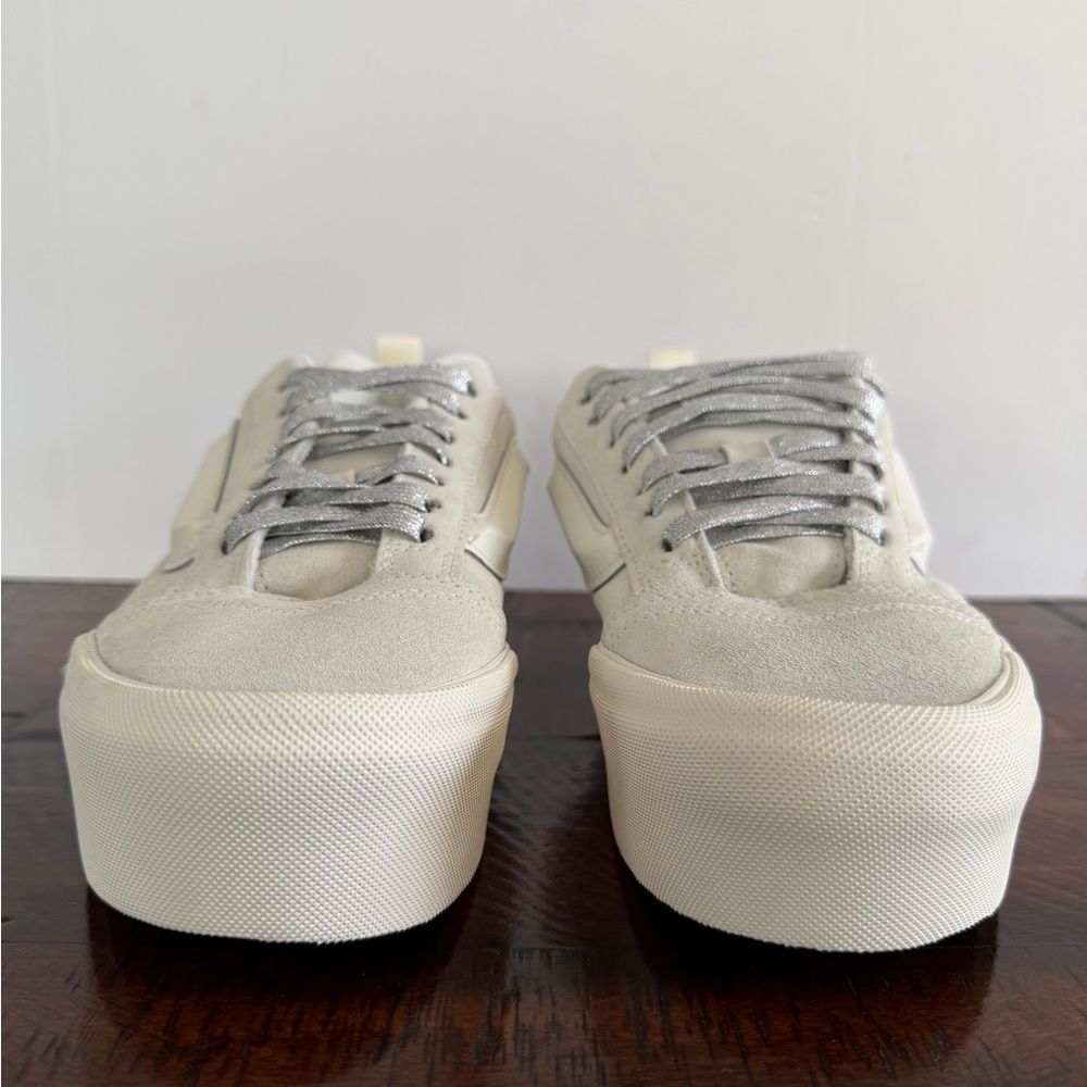 Vans Womens Platform Skate Shoes Knu Stack Stackform  Multicolor Laces Size 9 - Picture 4 of 14